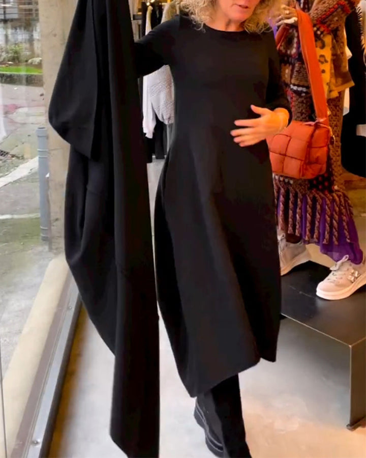 Clara - Autumn Midi Dress with Pockets