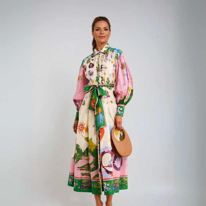 Dorthe™ | Elegant Italian Long Dress