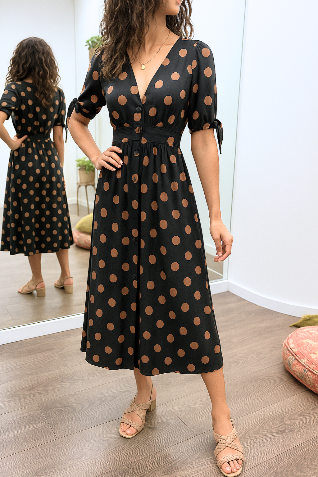 Kelly – Elegant Polka Dot Dress