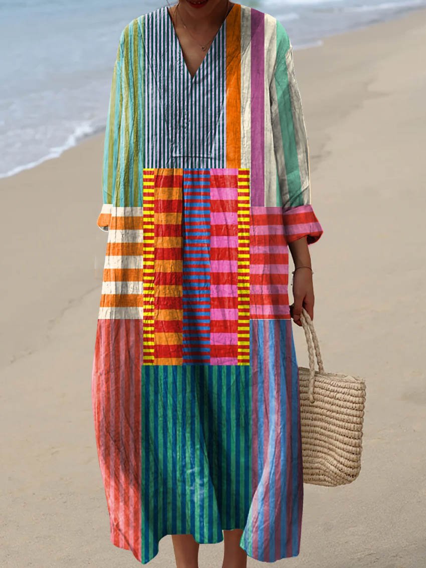 Iris – Geometric Print Dress