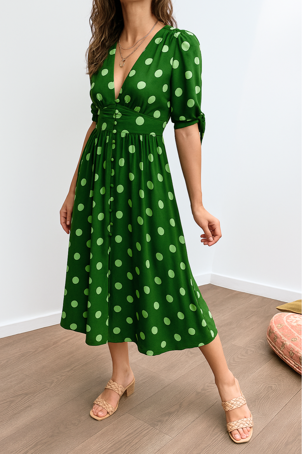 Kelly – Elegant Polka Dot Dress