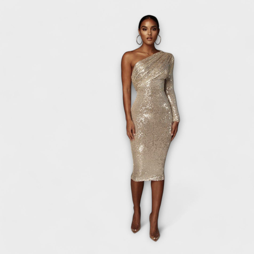 Rita - Evening Dress with Crossover Neckline