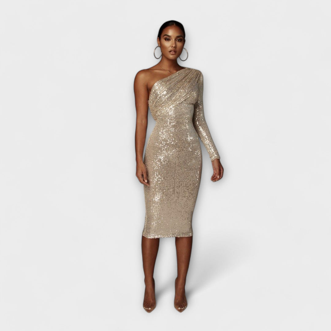 Rita - Evening Dress with Crossover Neckline