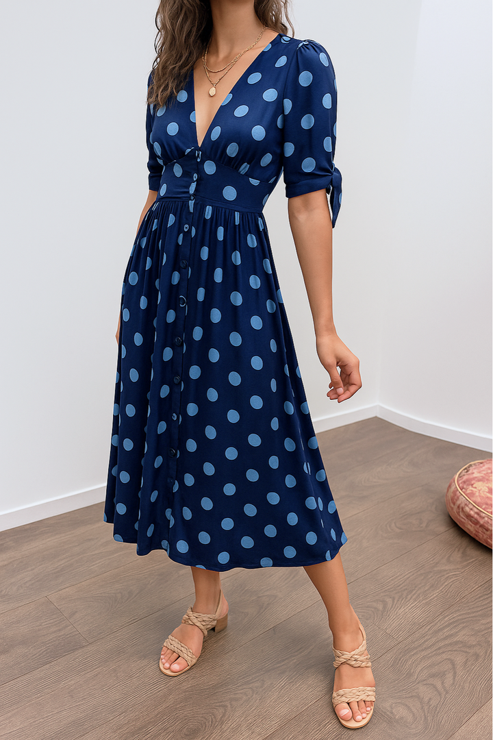 Kelly – Elegant Polka Dot Dress