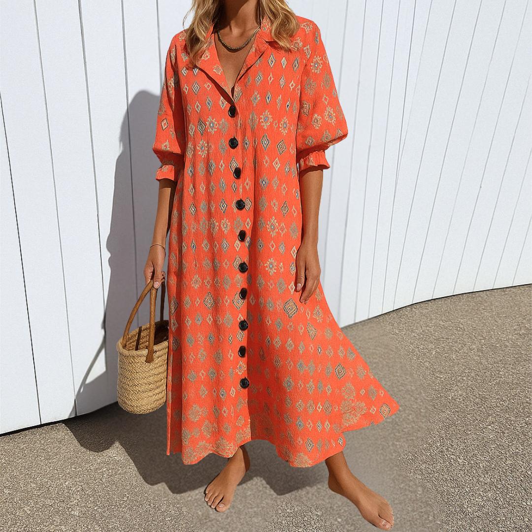 Mirela – Elegant Dress with Slimming Effect