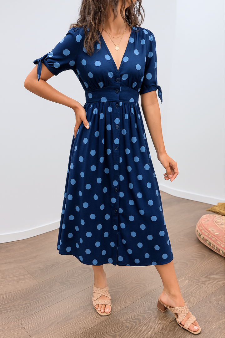 Kelly – Elegant Polka Dot Dress