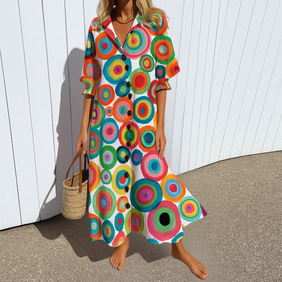 Mirela – Elegant Dress with Slimming Effect
