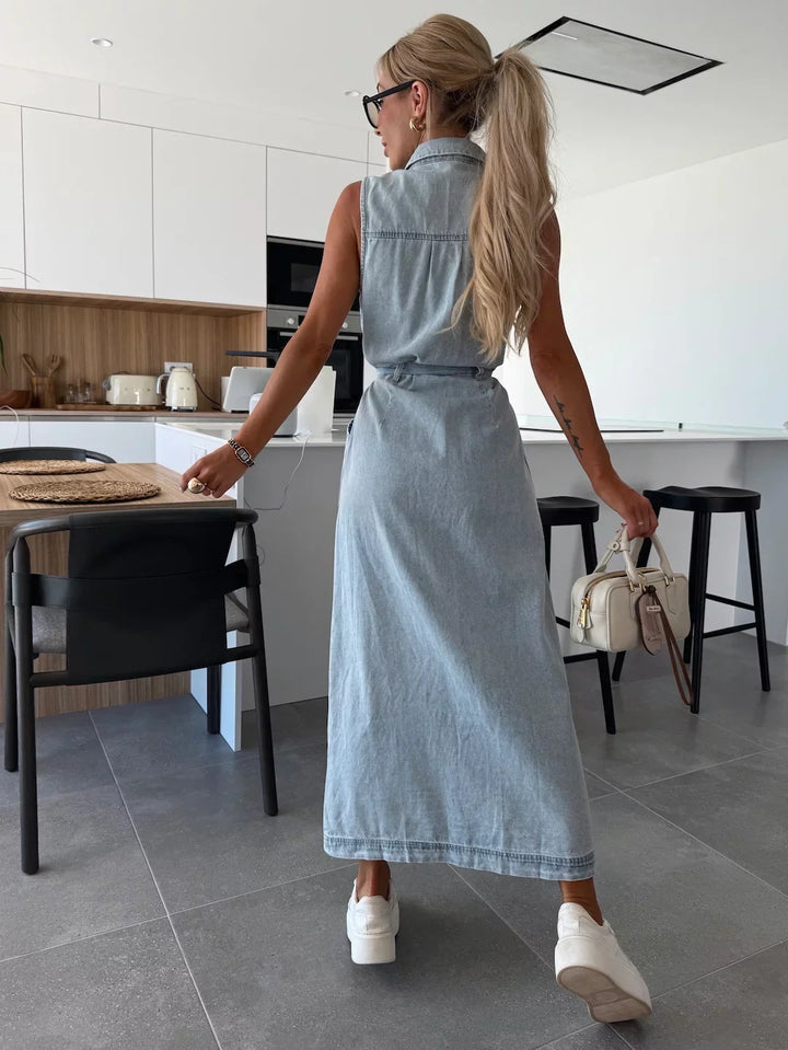 Jane – Long Denim Dress