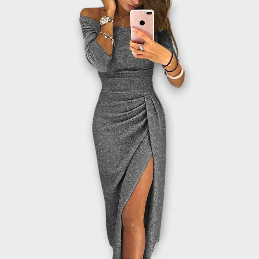 Lena - Elegant off-the-shoulder dress
