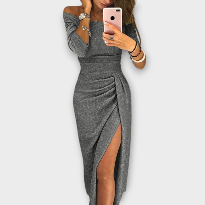Lena - Elegant off-the-shoulder dress