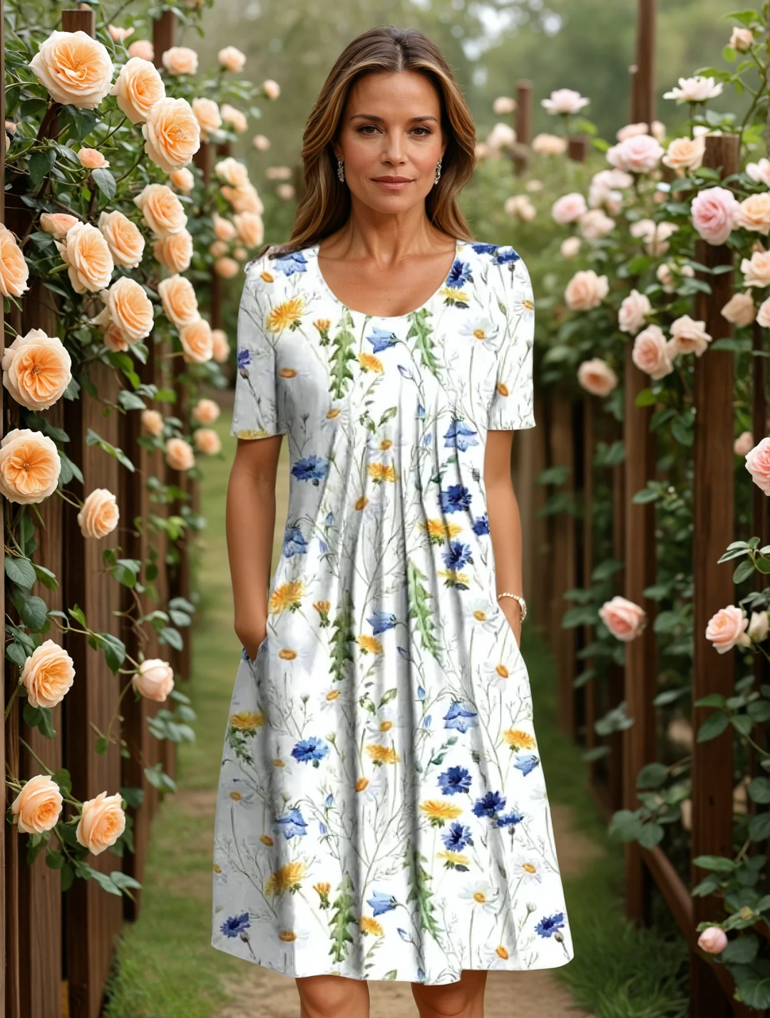 MARGA | Elegant dress with belly coverage