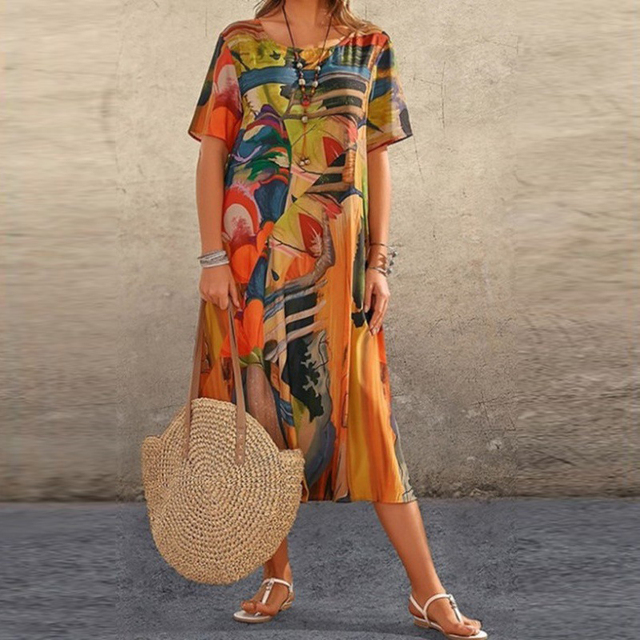 Delfina - Elegant Midi Dress