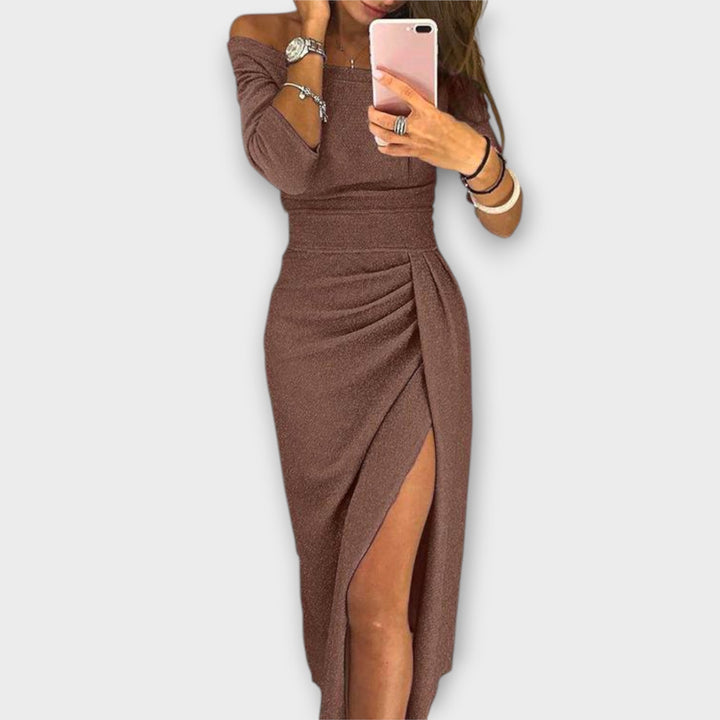 Lena - Elegant off-the-shoulder dress