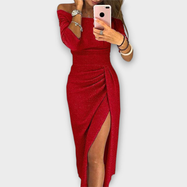 Lena - Elegant off-the-shoulder dress