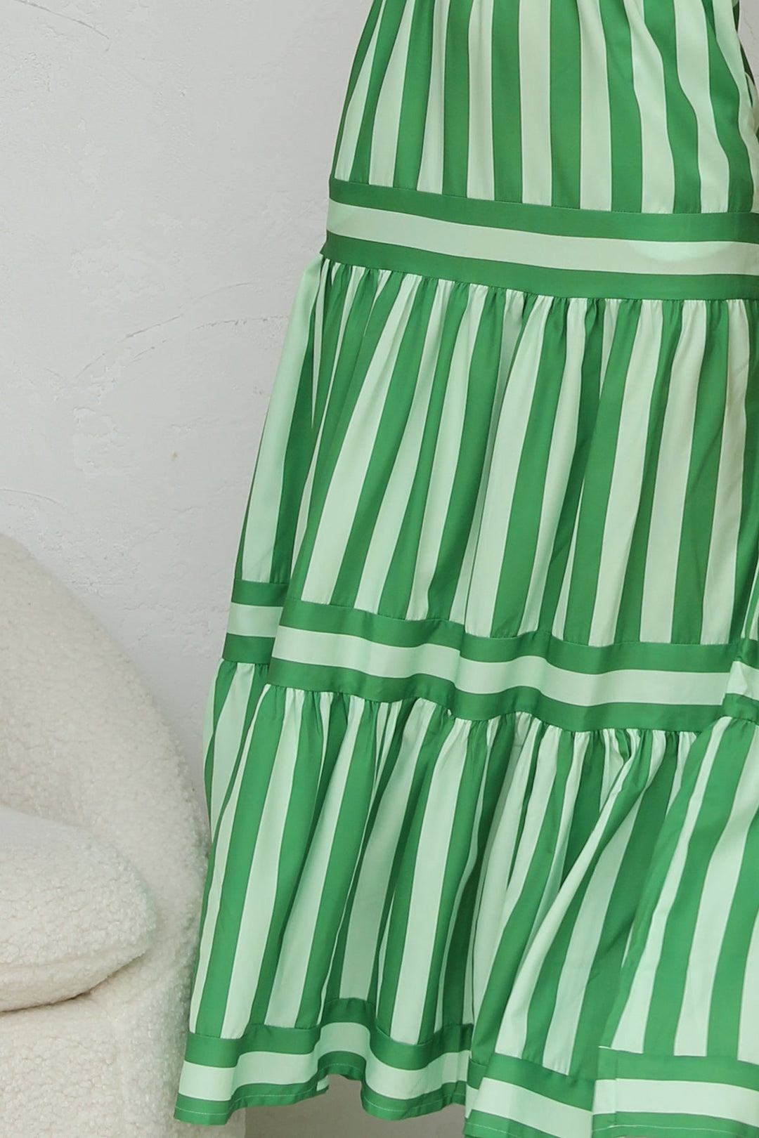 Milly - Elegant Striped Long Dress