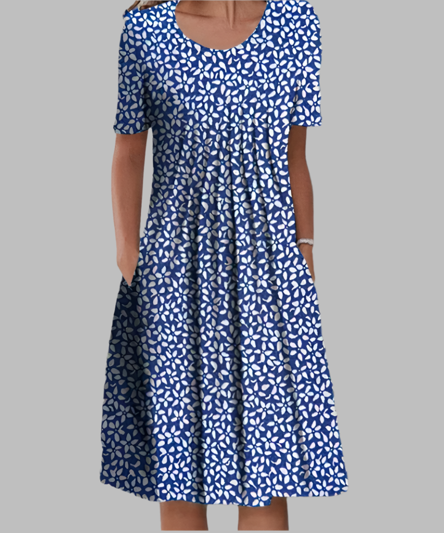 Rachel - Elegant Floral Print Dress