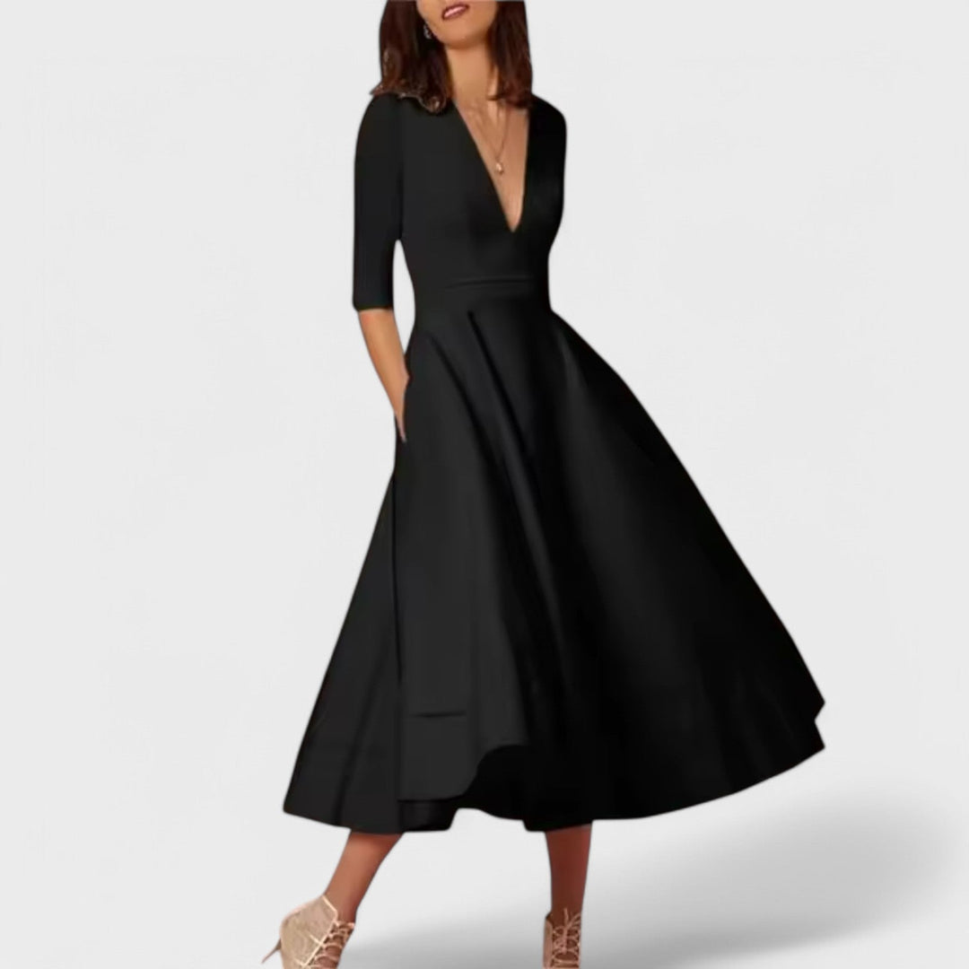 Helena - Elegant V-neck dress