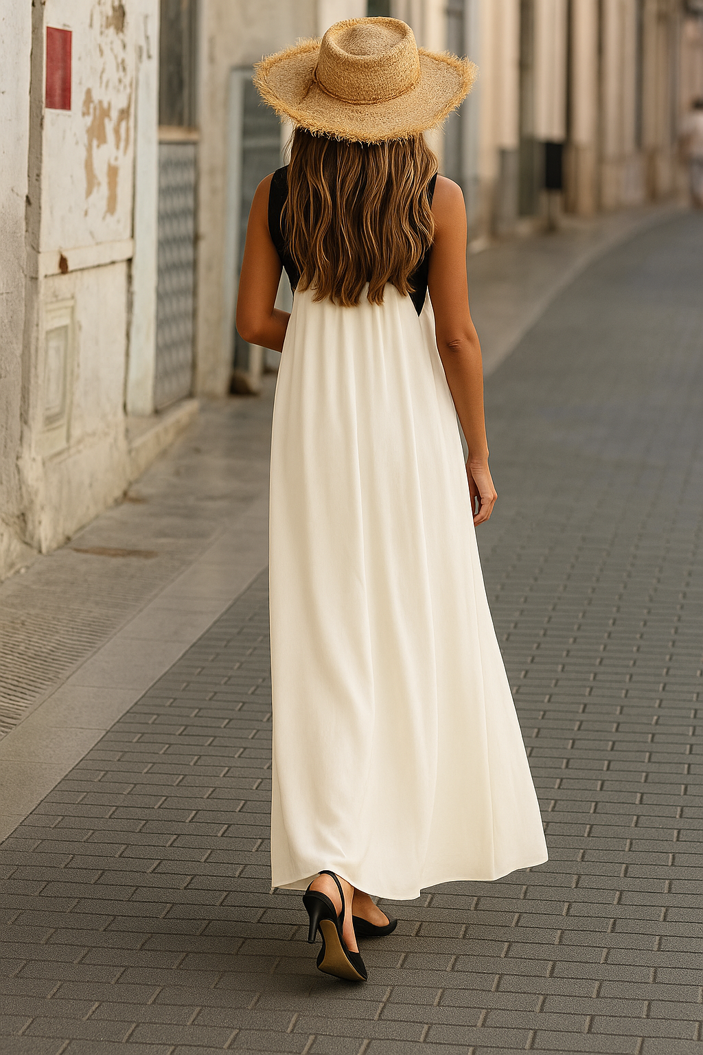 Thea - Elegant Dress with Wrap Neckline