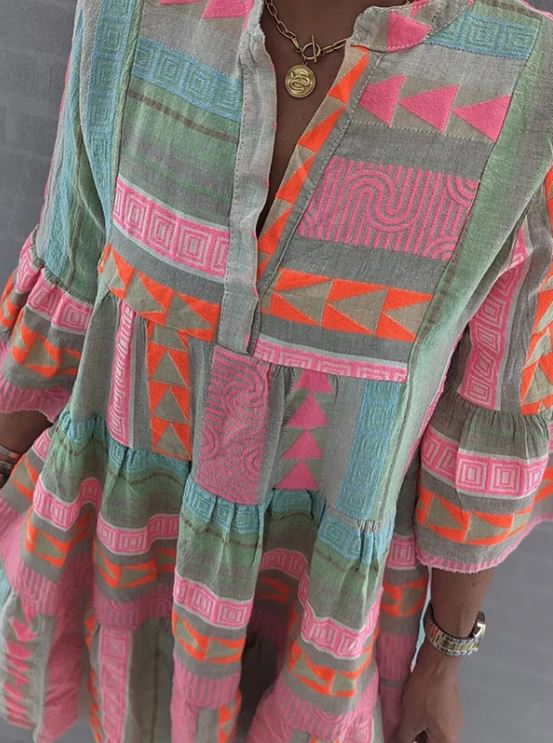 Julie – Elegant and colorful dress