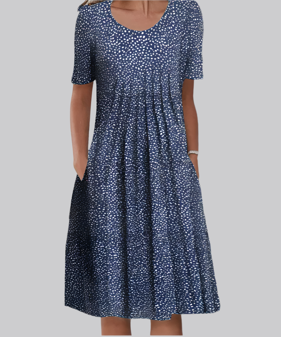 Rachel - Elegant Floral Print Dress