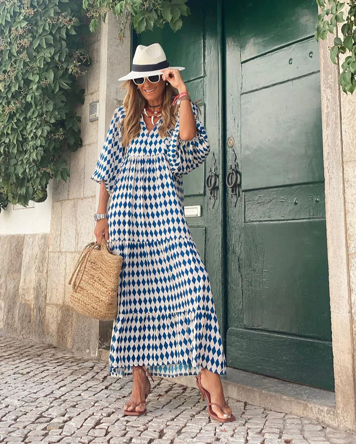 Elin | Cotton Boho Maxi Dress