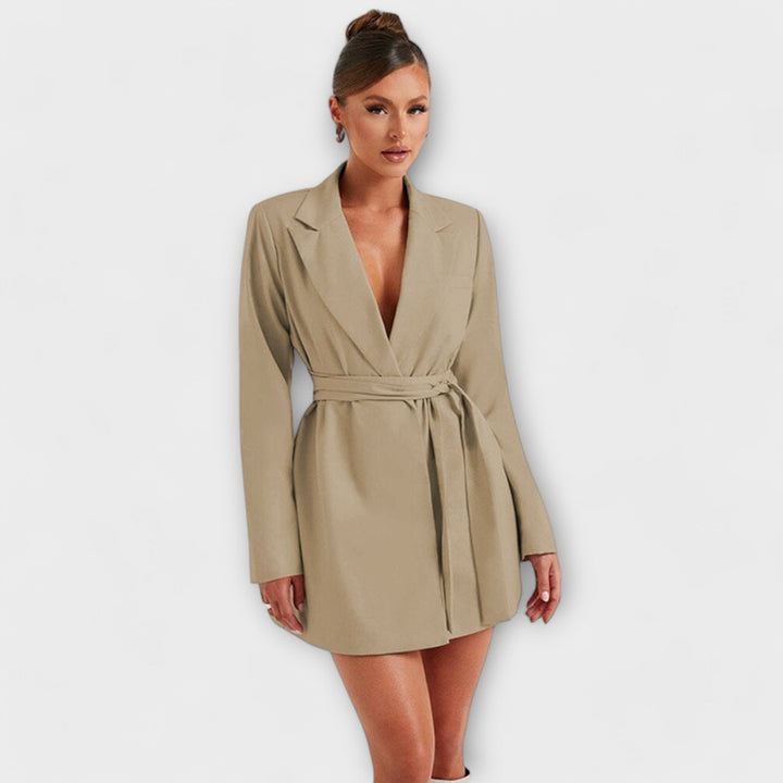 Zelia - Blazer Dress with V-Neckline