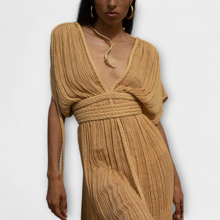 Bruna - Greek-style kimono maxi dress