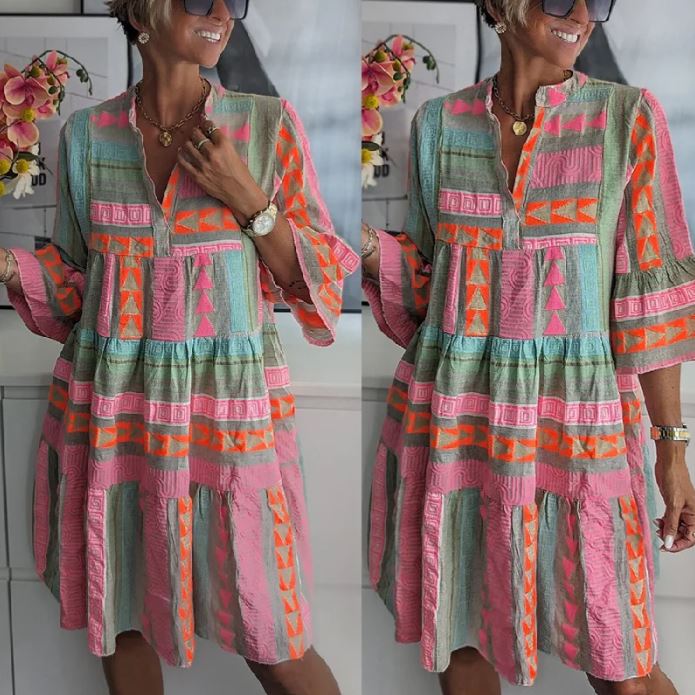 Julie – Elegant and colorful dress