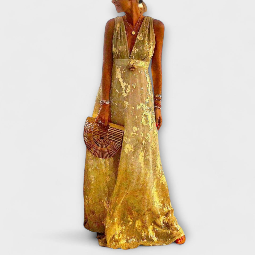 Tatiana - Flowy V-Neck Dress