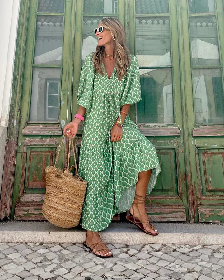 Elin | Cotton Boho Maxi Dress