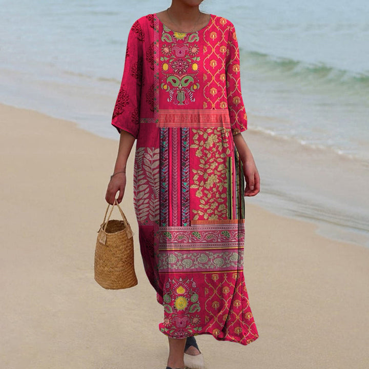 Lauren - Loose Fit Boho Maxi Dress