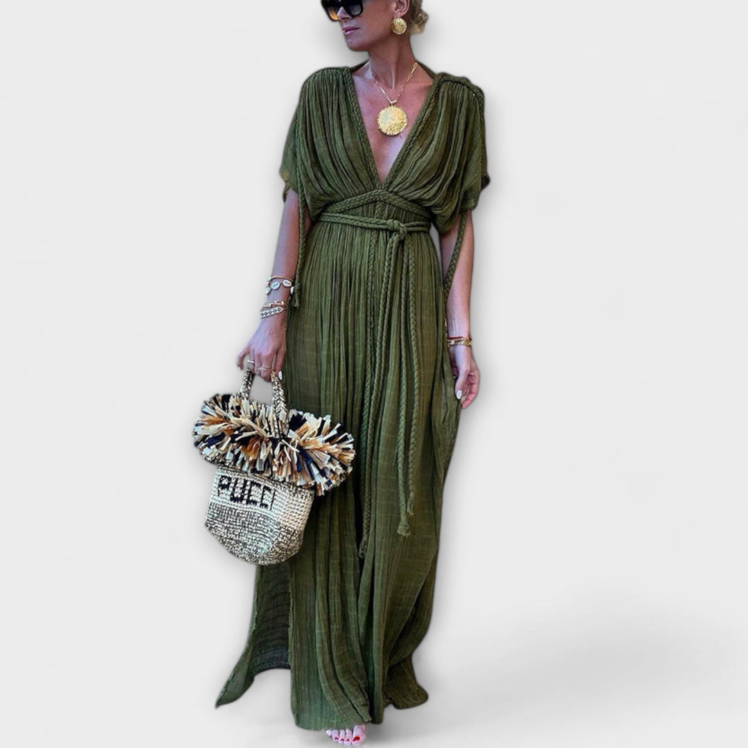 Bruna - Greek-style kimono maxi dress