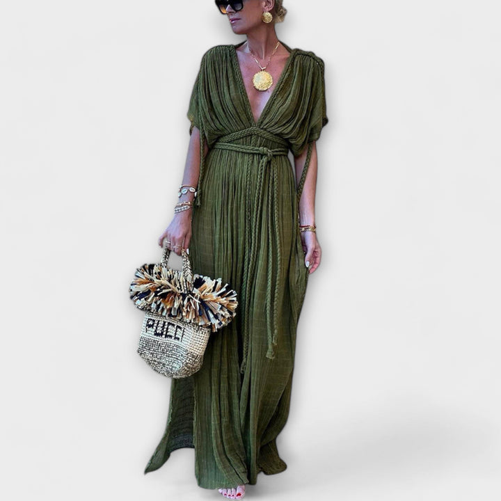 Bruna - Greek-style kimono maxi dress