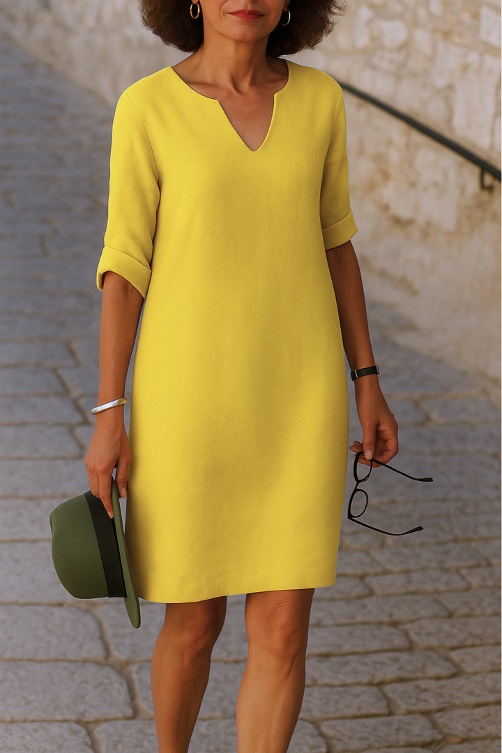 Lea – Elegant V-Neck Dress