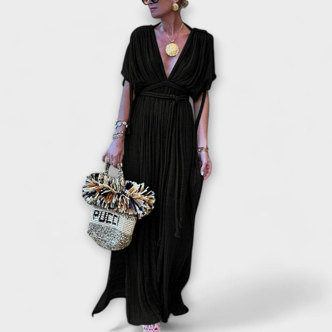 Bruna - Greek-style kimono maxi dress