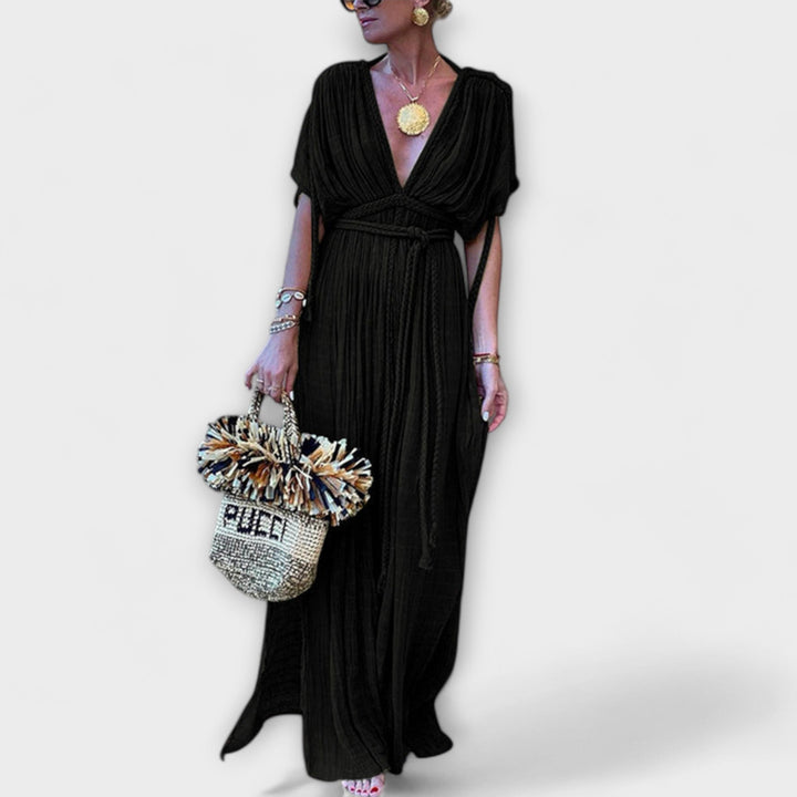 Bruna - Greek-style kimono maxi dress