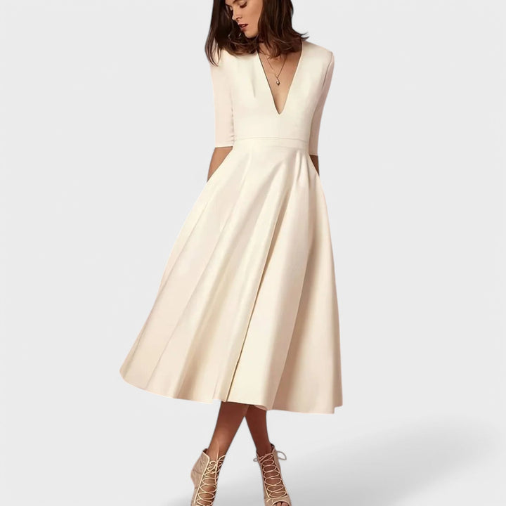 Helena - Elegant V-neck dress