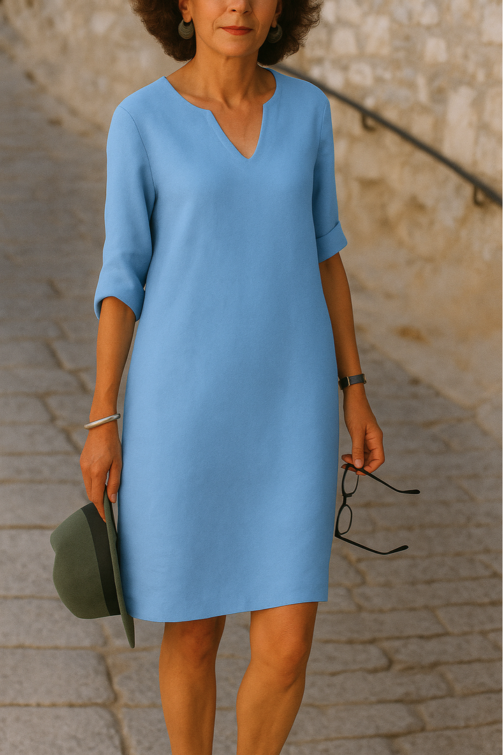 Lea – Elegant V-Neck Dress