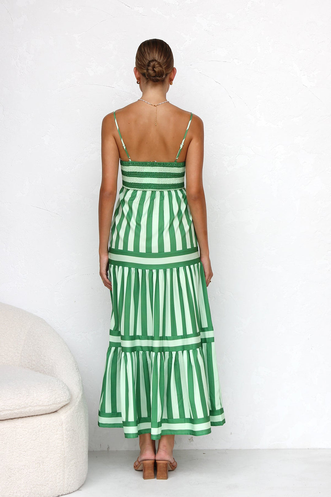 Milly - Elegant Striped Long Dress