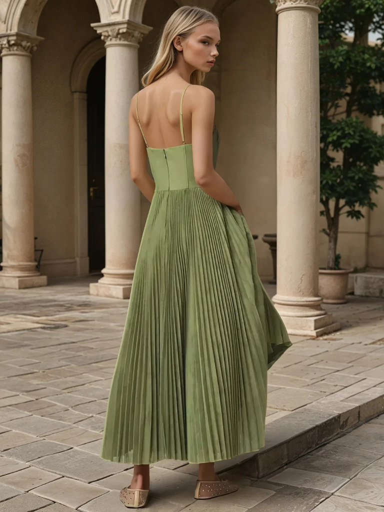 Edith – Elegant Pleated Dress
