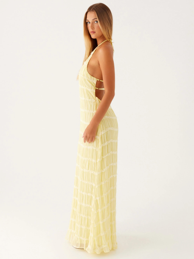 SOLEMN TEXTURED MAXI DRESS