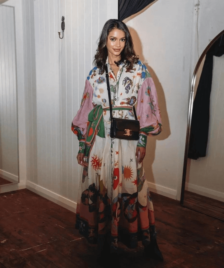 Dorthe™ | Elegant Italian Long Dress