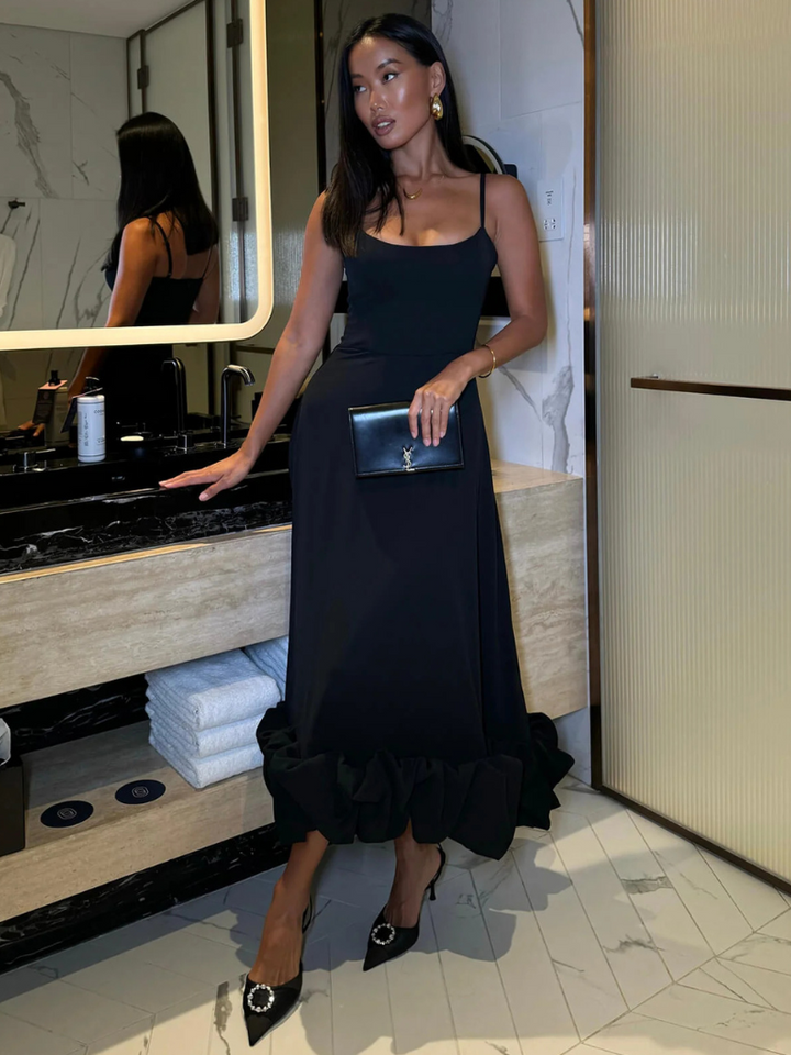 VIVIENNE DRESS WITH FLOORS