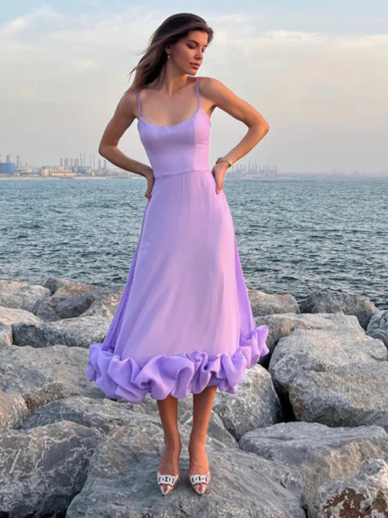 VIVIENNE DRESS WITH FLOORS