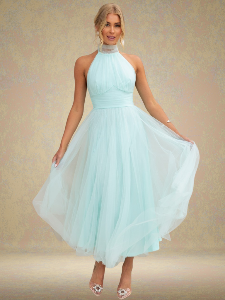 VIOLET VISOR TULLE DRESS