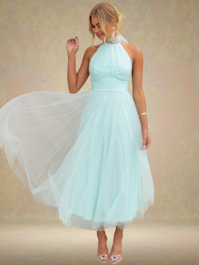 VIOLET VISOR TULLE DRESS