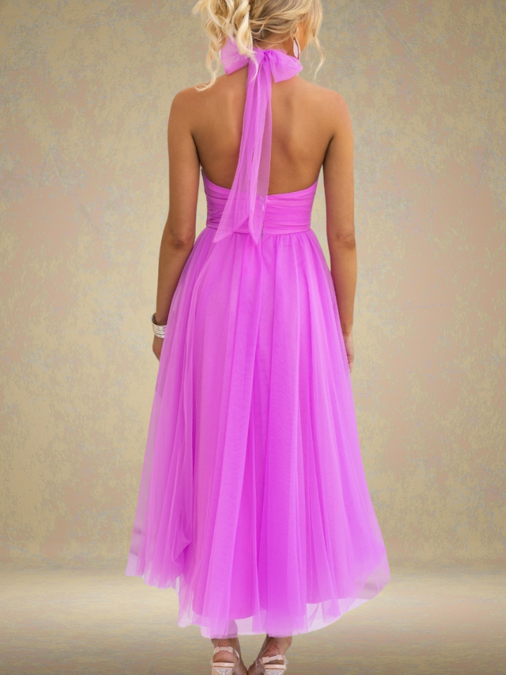 VIOLET VISOR TULLE DRESS