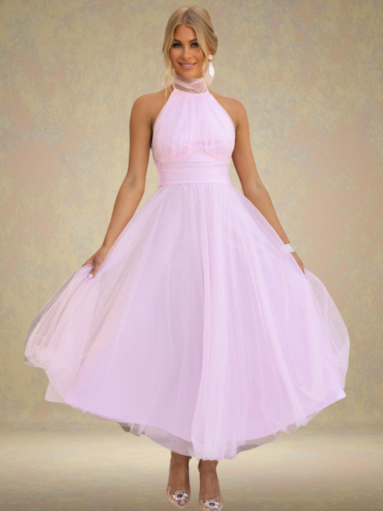 VIOLET VISOR TULLE DRESS