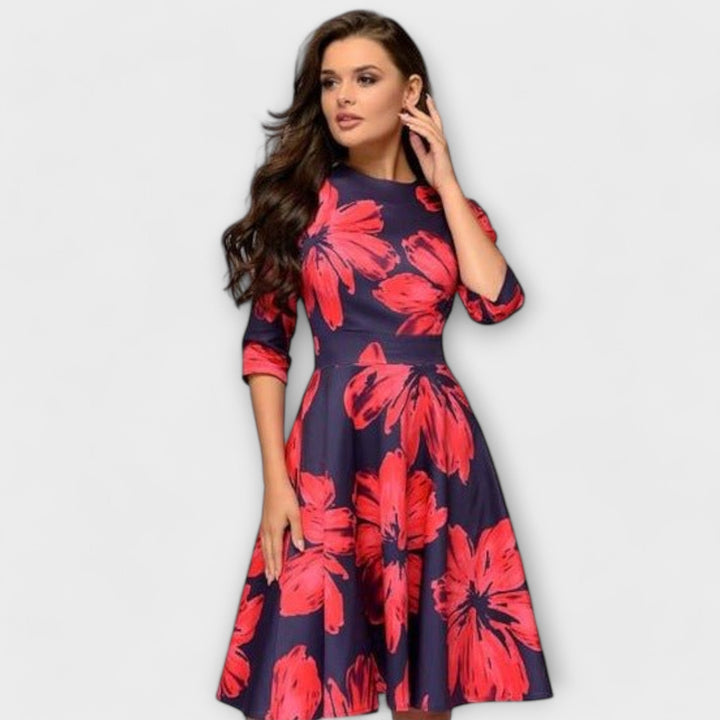 Carolina - Elegant knee-length dress