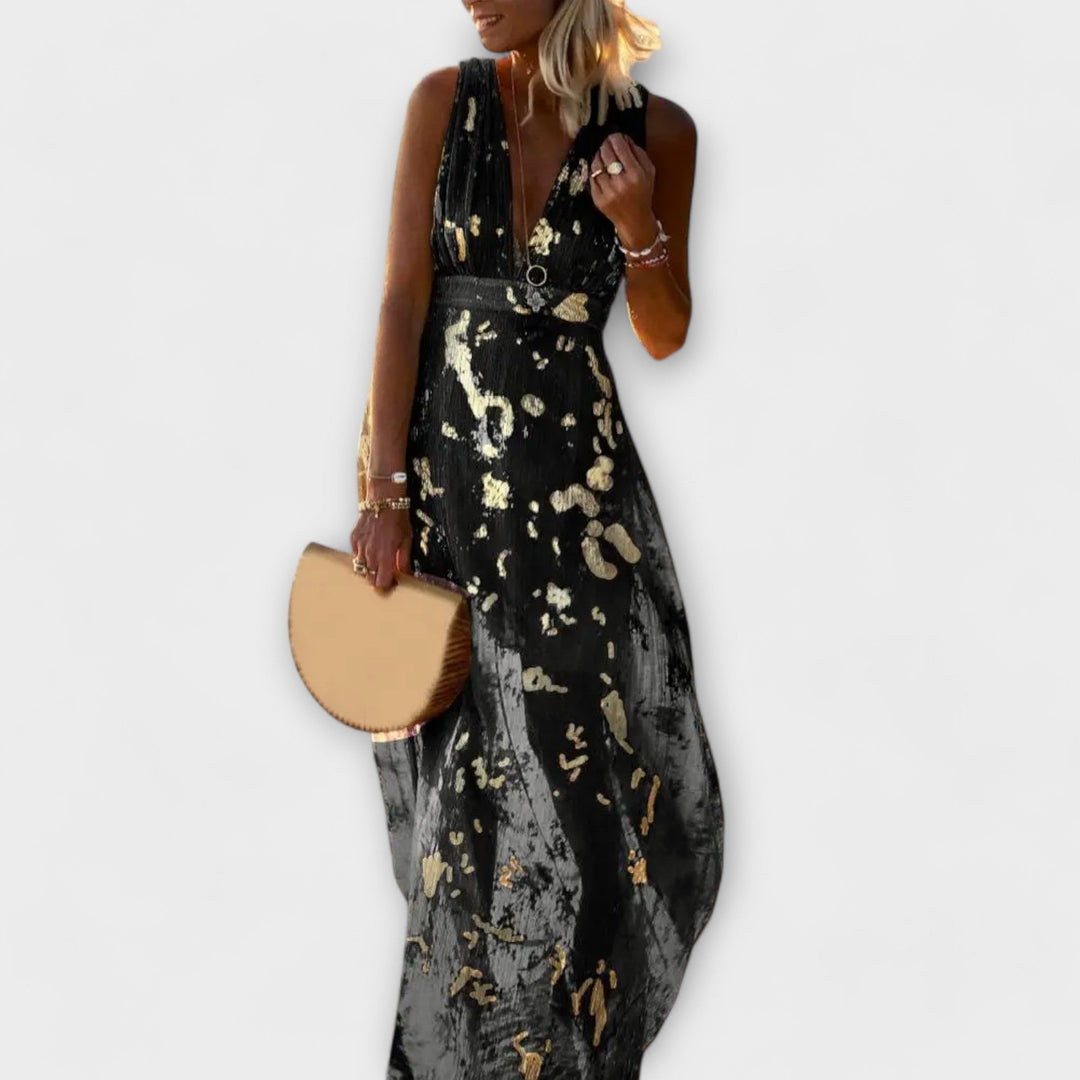 Tatiana - Flowy V-Neck Dress